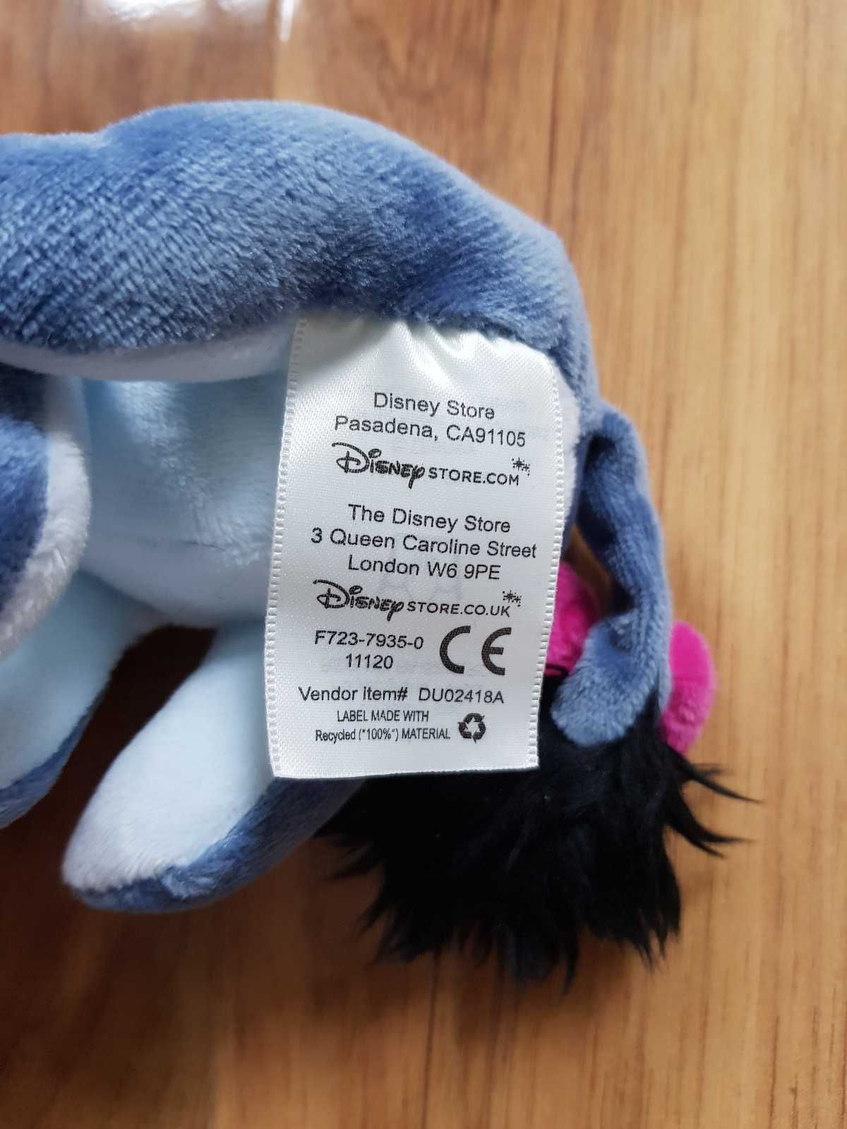 Kłapouchy osiołek Kubuś Puchatek Disney Store zabawka maskotka