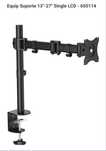Suporte braço secretária c/ inclinação / rotação p/ 1 monitor 13"-27"