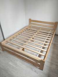 łóżko 140x200 drewniane ze stelażem