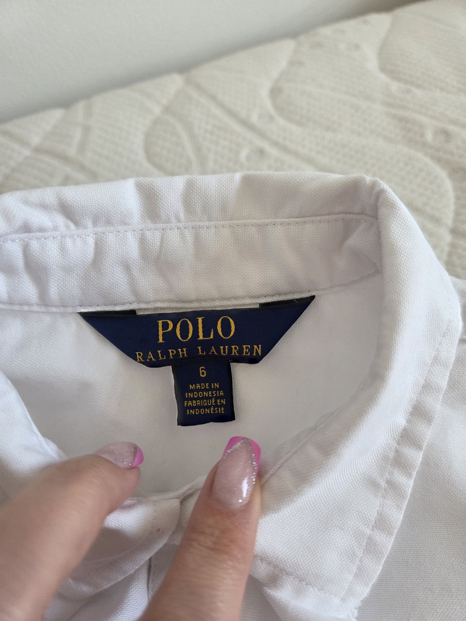 Śliczna koszula dziewczęca Ralph Lauren wizytowa