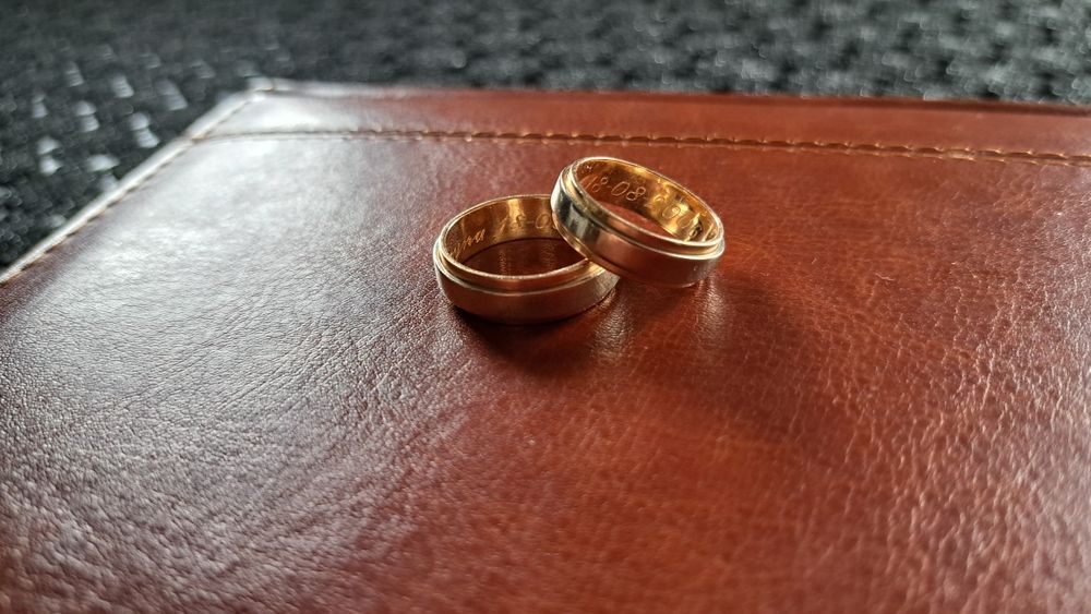 Złote obrączki - próba 585