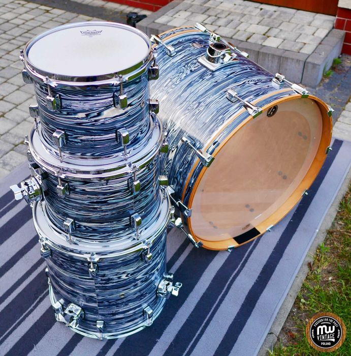 Perkusja Kirchhoff Schlagwerk Atrium 22”, 10", 12", 14" Blue Oyster ‼️