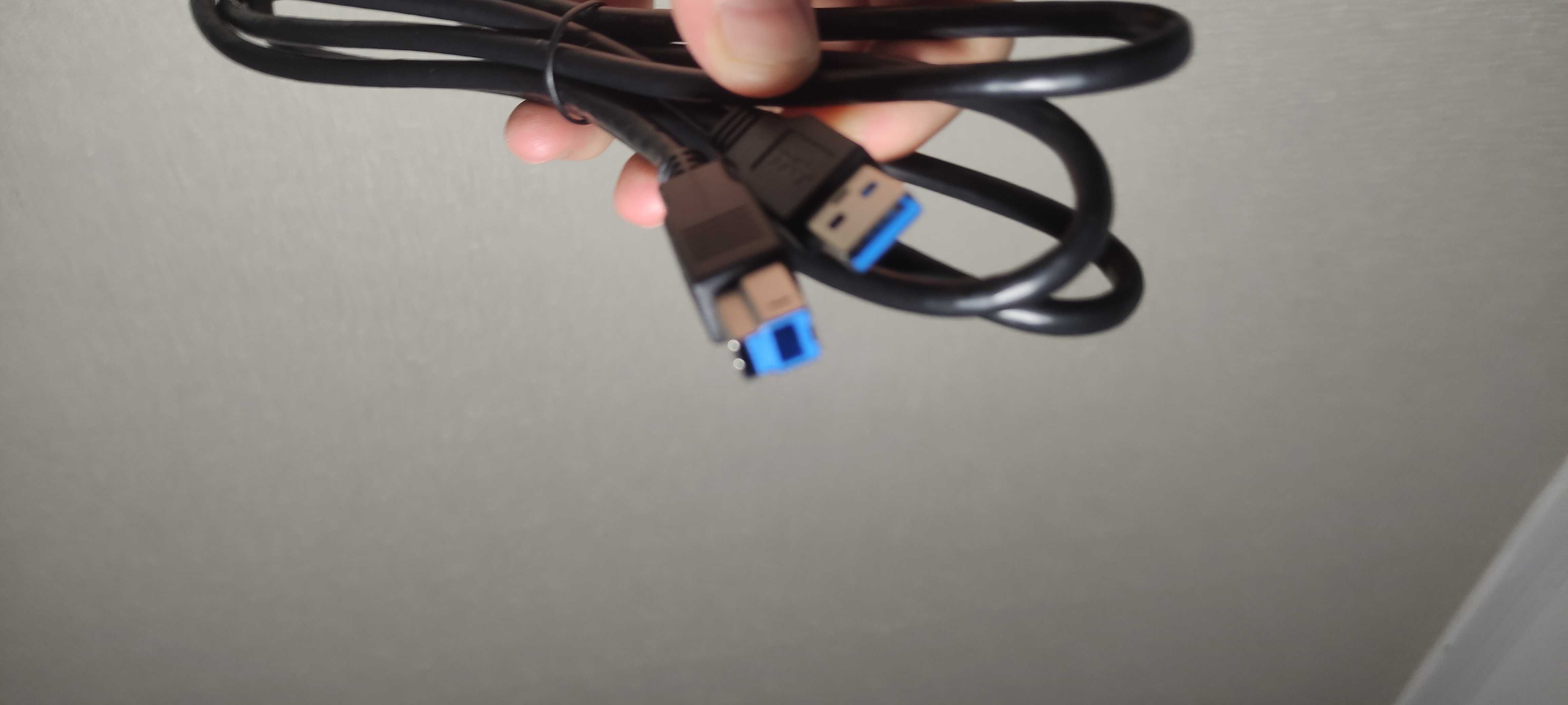Новий кабель USB 3.0 A (male) to USB B (male) - 1.8м., тато - тато.