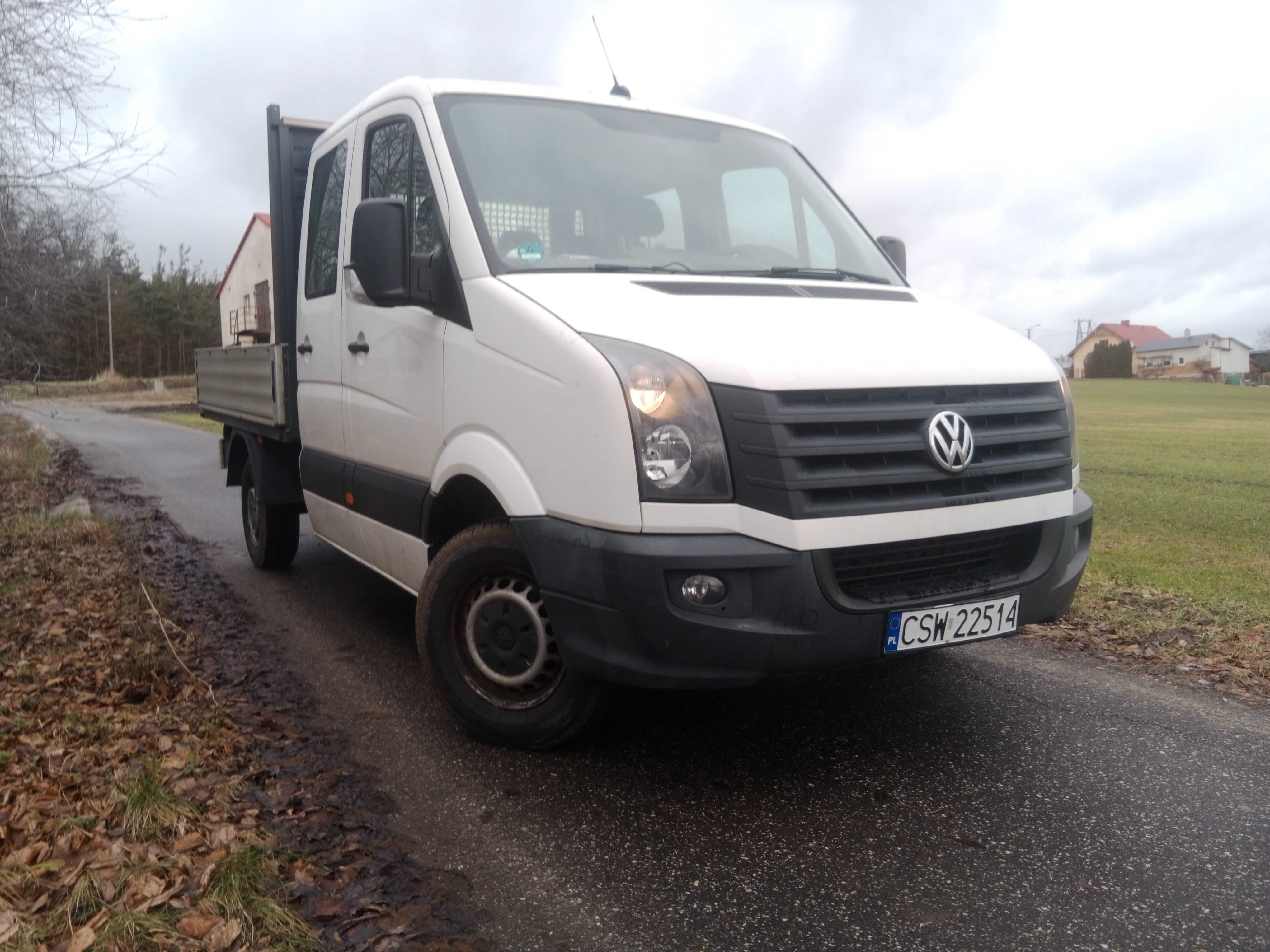 volkswagen crafter 2.0 tdi 136km brygadówka skrzynia 7os