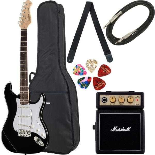 Gitara elektryczna Harley Benton ST-20 BK Standard Series Set