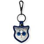 Etui na lokalizator / brelok Nimmy       Glasses Cool Cat niebieski