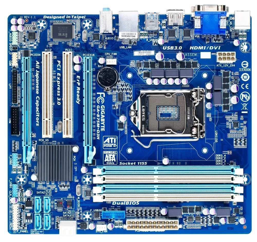 Płyta główna Gigabyte GA-B75M-D3H (rev. 1.1)