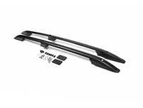 Volkswagen Caddy 2004 do 2010 Relingi dachowe CZARNE Standardowa baza