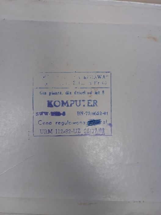 KOLEKCJONERSKI UNIKAT: KOMPUTER - gra planszowa lata 80. XX w.

Pieczą