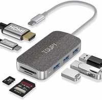 Adapter porty Hub USB TSUPY TPS03 7w1
