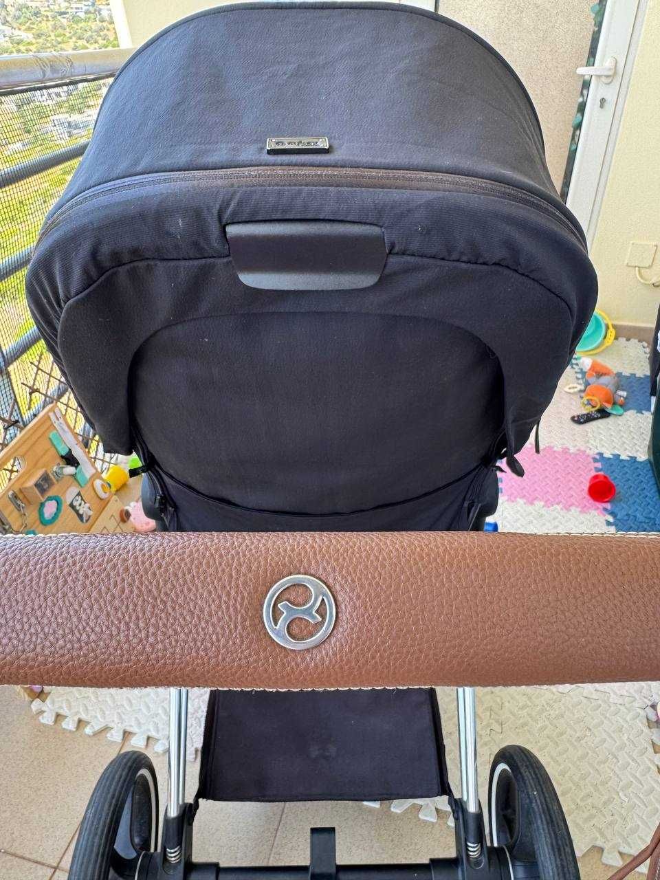 Carrinho CYBEX Platinum Priam (Chrome With Brown Details)