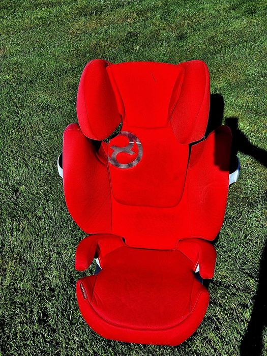 Cybex Gold Pallas M-fix Stan BDB Baza + Oparcie Kolor Czerwony