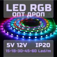 ОПТ ДРОП RGB LED стрічка 5 12 вольт лента rgbw rgbcct rgbic адресний