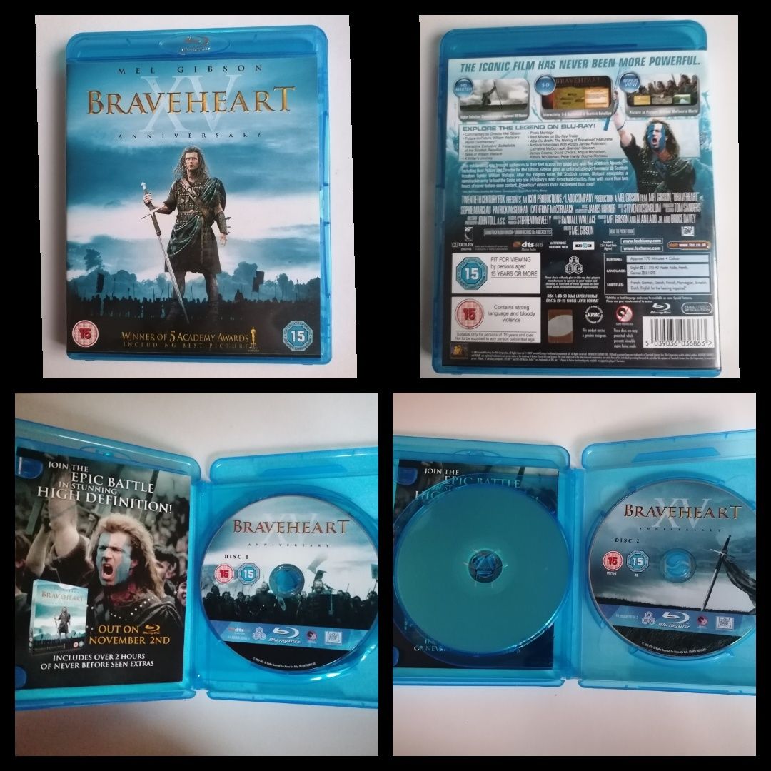 Blue-Ray, Braveheart, Pride & Glory, Estado guerra, Escritor fantasma