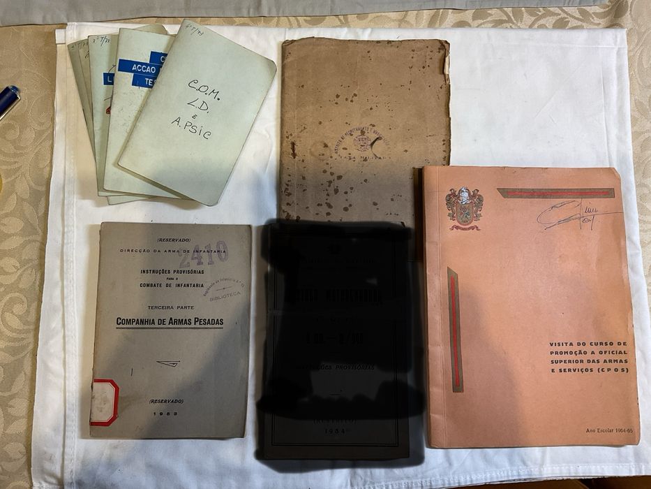 Varios artigos militares um relativo Companhia Armas pesadas