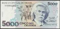 Brazylia 5000 cruzeiros 1993  - Carlos Gomes - stan bankowy UNC