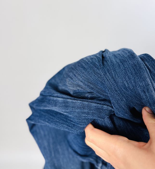 Granatowe spodnie rurki XS 34