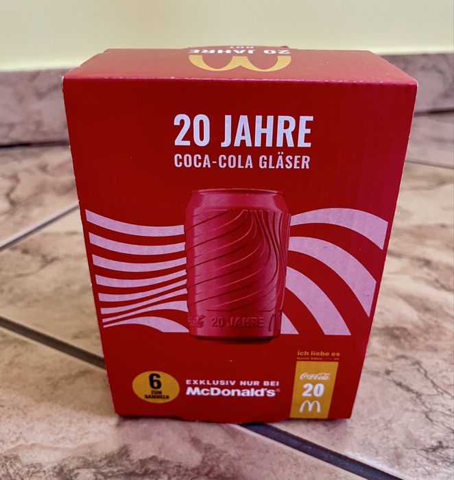 Szklanka Coca-Cola McDonald’s edycja limitowana czerwona Coca Cola