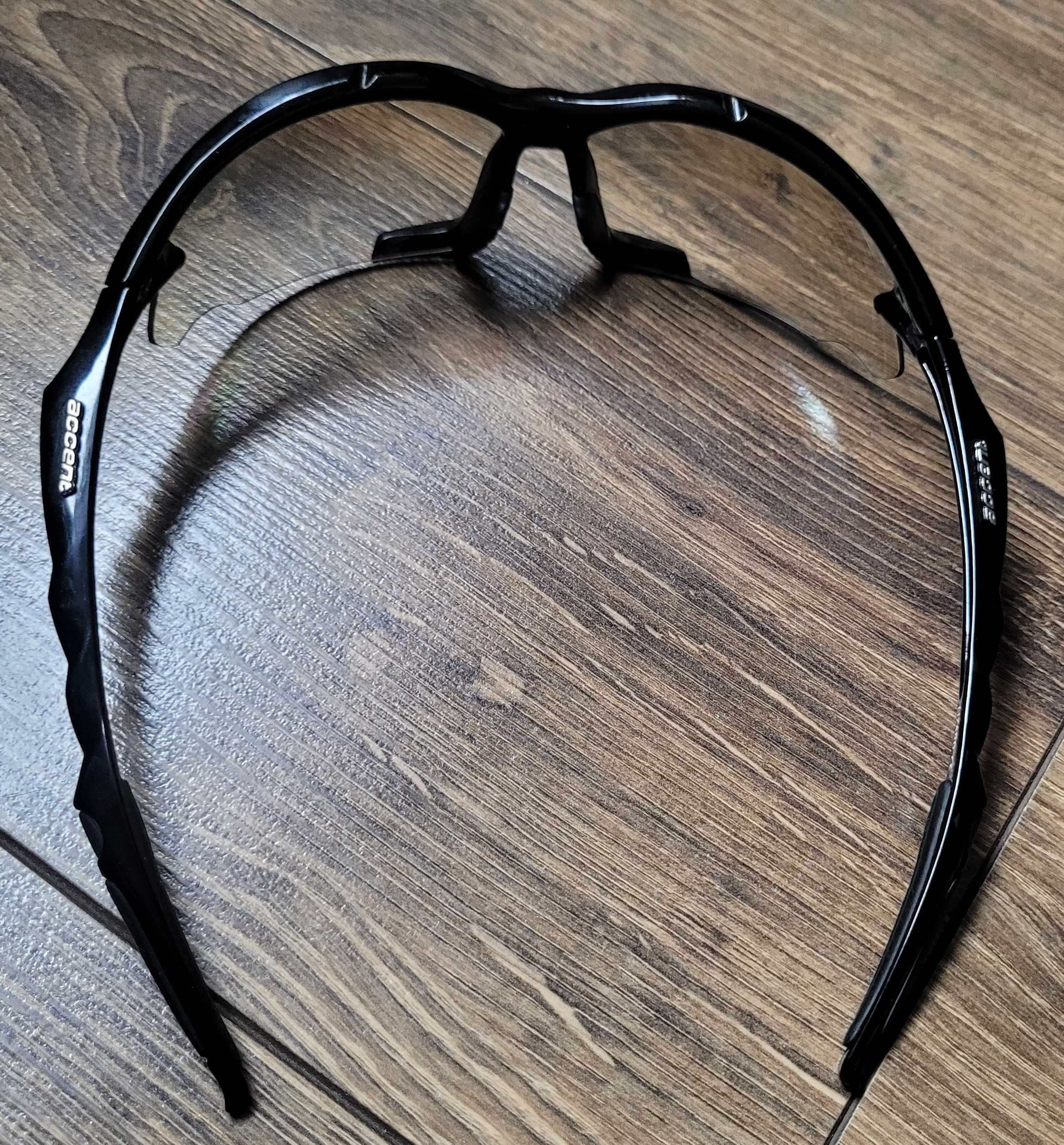 okulary rowerowe Accent wymienne szkła 3 filtry kolory sportowe + etui