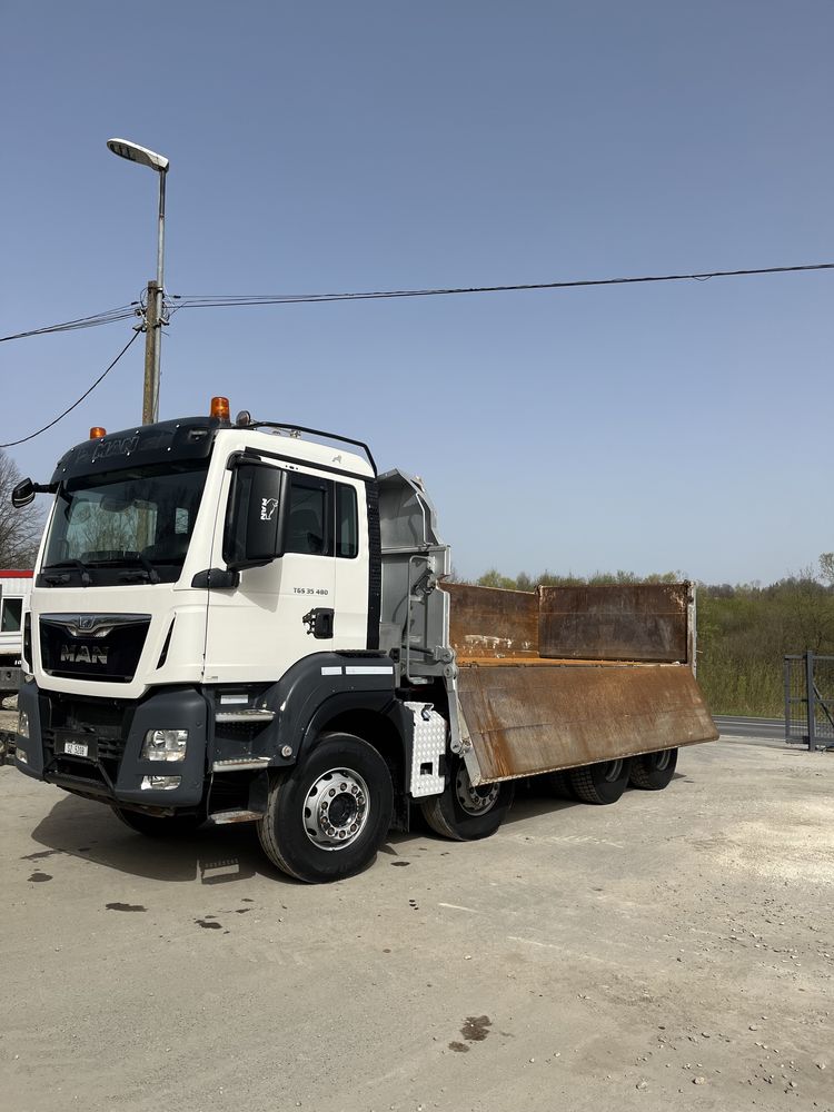 MAN TGS 35.480  8x4 wywrotka kiper hydroburta kipper meiller Szwajcar