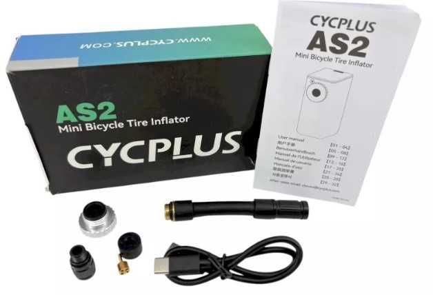 Malutka pompka elektryczna CYCPLUS AS2 lekka do kieszeni+WĘŻYK