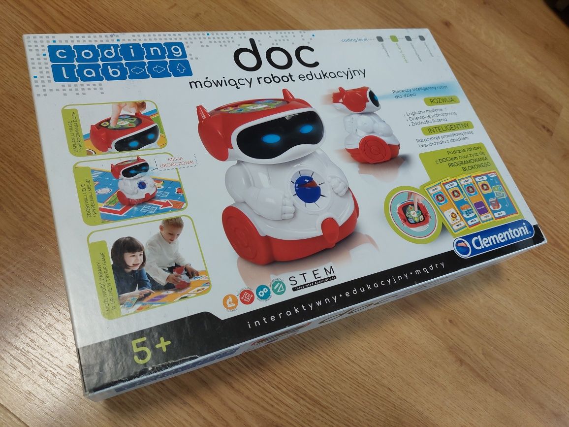 5+ DOC mówiący robot edukacyjny Clementoni coding lab
