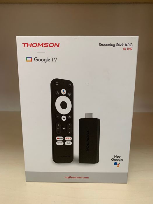 ТВ смарт приставка Thomson 4K Google TV ( новая)