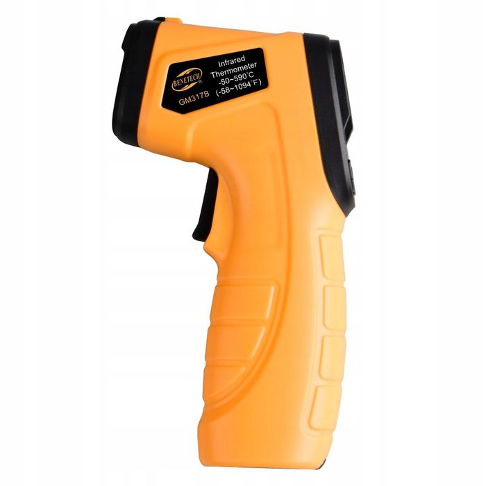 Termometr Laserowy Pirometr Bezdotykowy Miernik Podczerwień -50 +590C