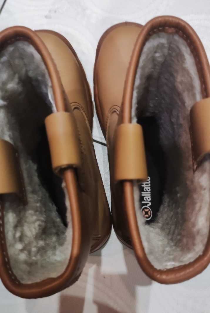 Шкіряні утеплені чоботи Jallatte , розмір 37,  Нові