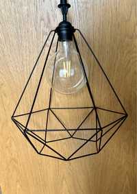 Lampa sufitowa Ikea Brunsta - komplet  - loft czarna metal