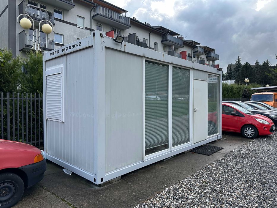 Pawilon - kontener socjalny - biuro - sklep - magazyn - 6,2x2,4m
