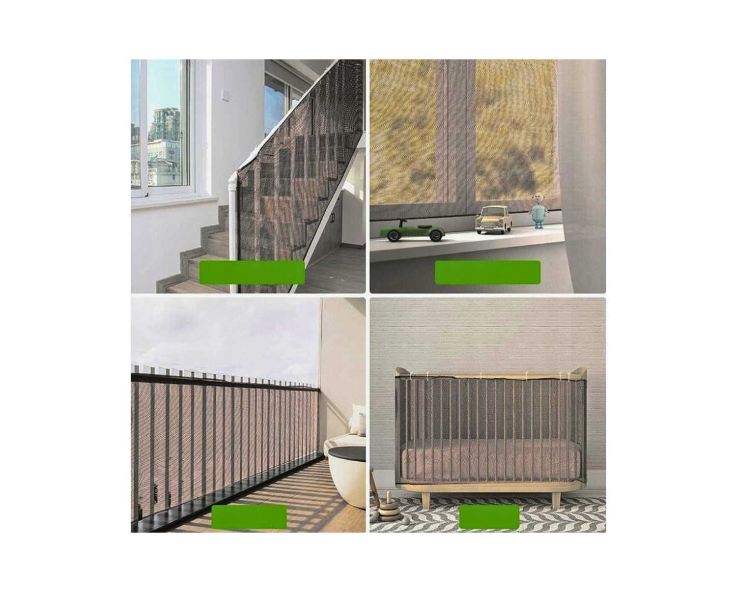MEGA Siatka Zabezpieczająca Dla Dzieci/Kota Na Balkon Ochronna 3m HIT