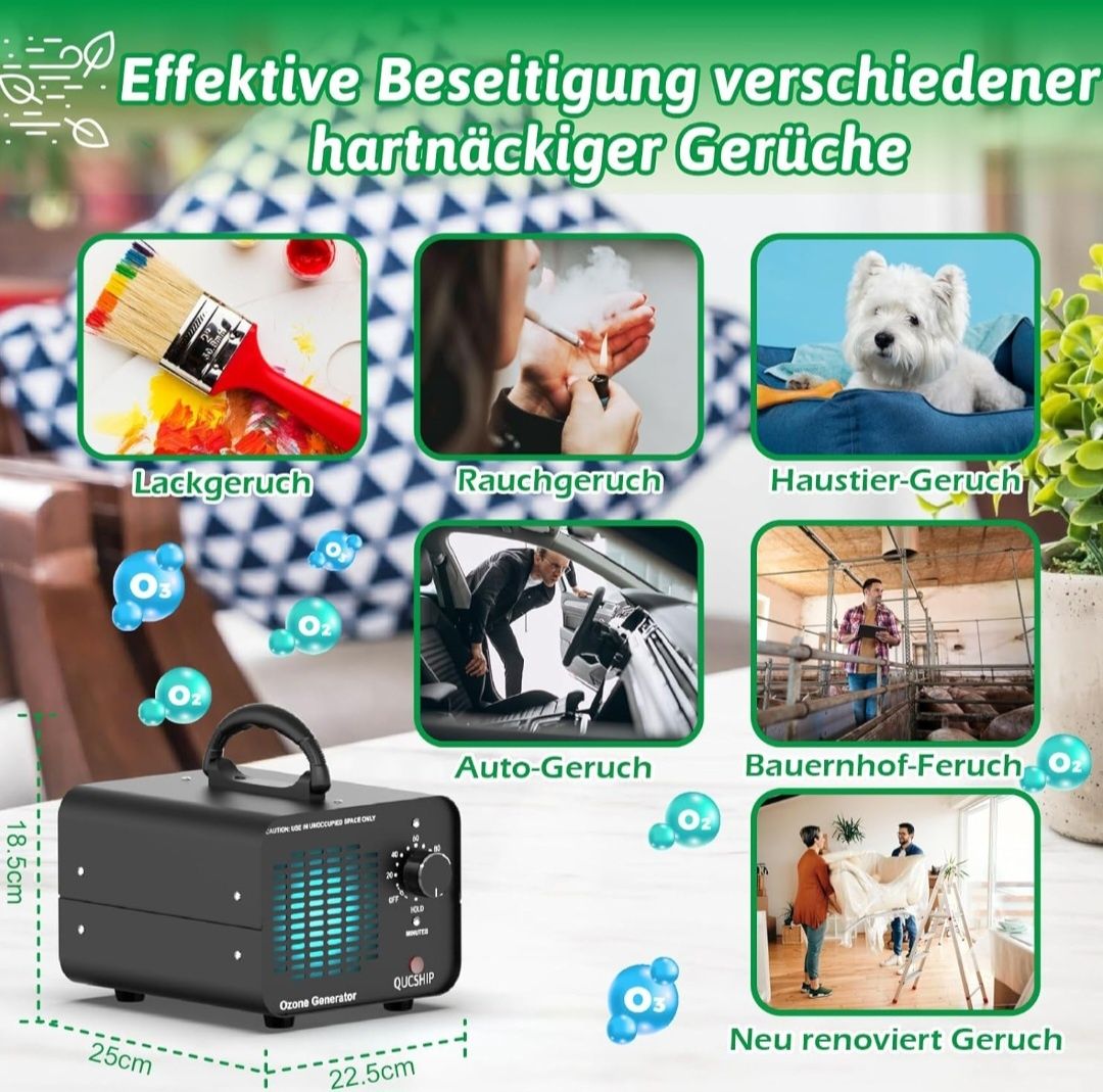 Qucship Generator ozonu 30000 mg/h Komercyjne urządzenie ozonowe