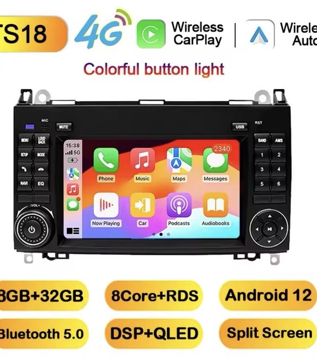 Андроїд магнітола mercedes sprinter vito