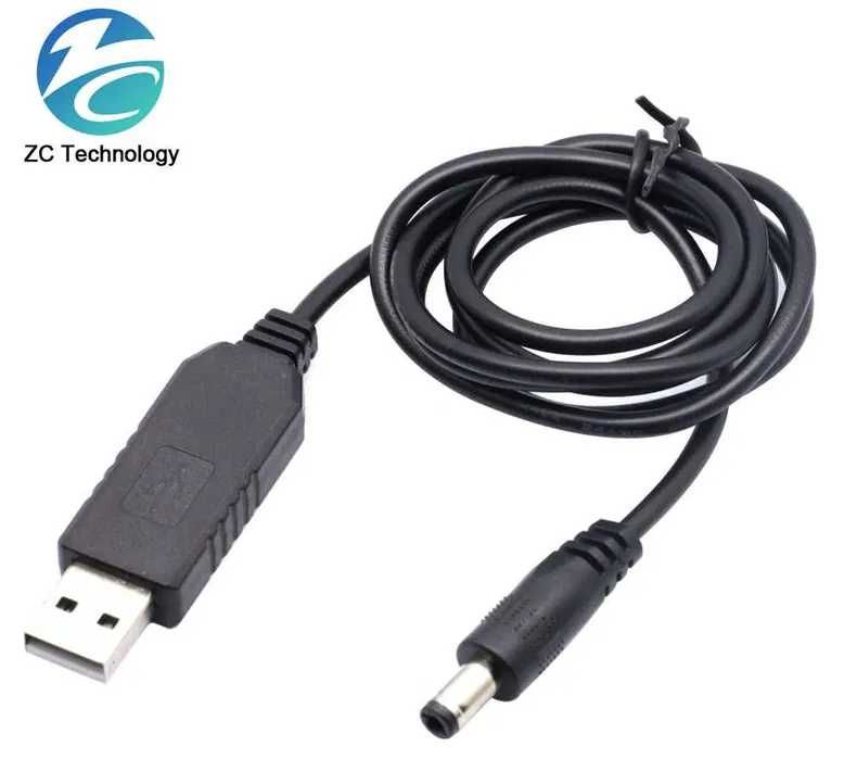 Кабель живлення перетворювач USB 5V - DC 5V 9V 12V для роутера модема