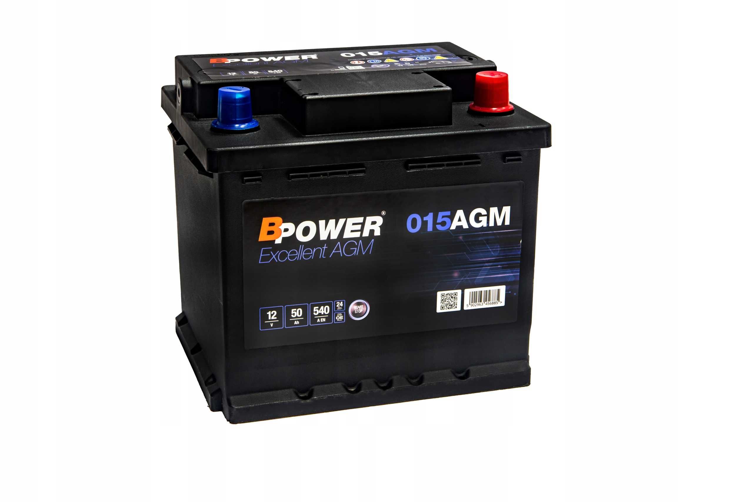 Akumulator BPOWER AGM 50Ah 540A