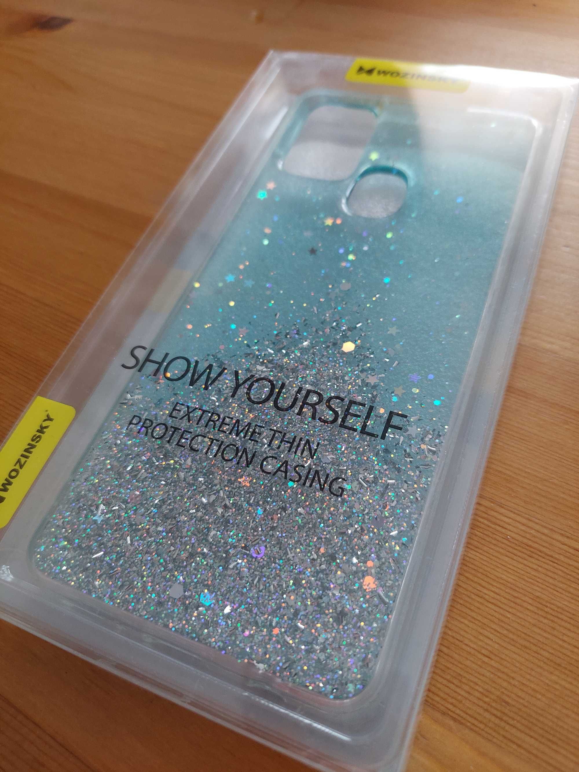 Etui Samsung A21S - star glitter case/ NOWE