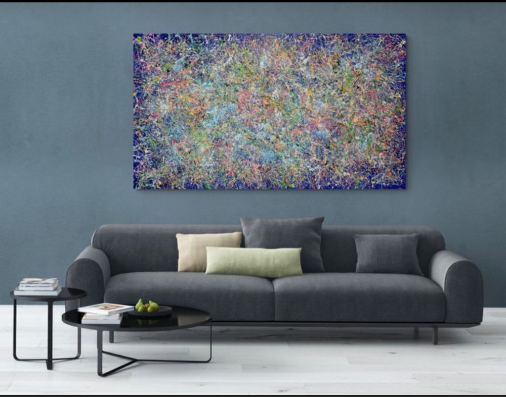 Quadro Pintura “Corais” de Ivanka Matiss 100x175