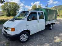 Volkswagen Transporter T4 Doka Skrzynia Dubel Kabina Plandeka  2,5 TDI 7 osób Zadbany Zdrowy DO JAZDY Polecam Warty FV 23%