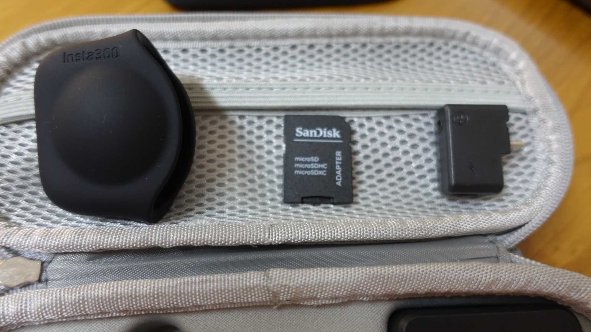 Câmara Insta 360 + SD 1TB + Small Rig + Rode Microfone + Acessórios