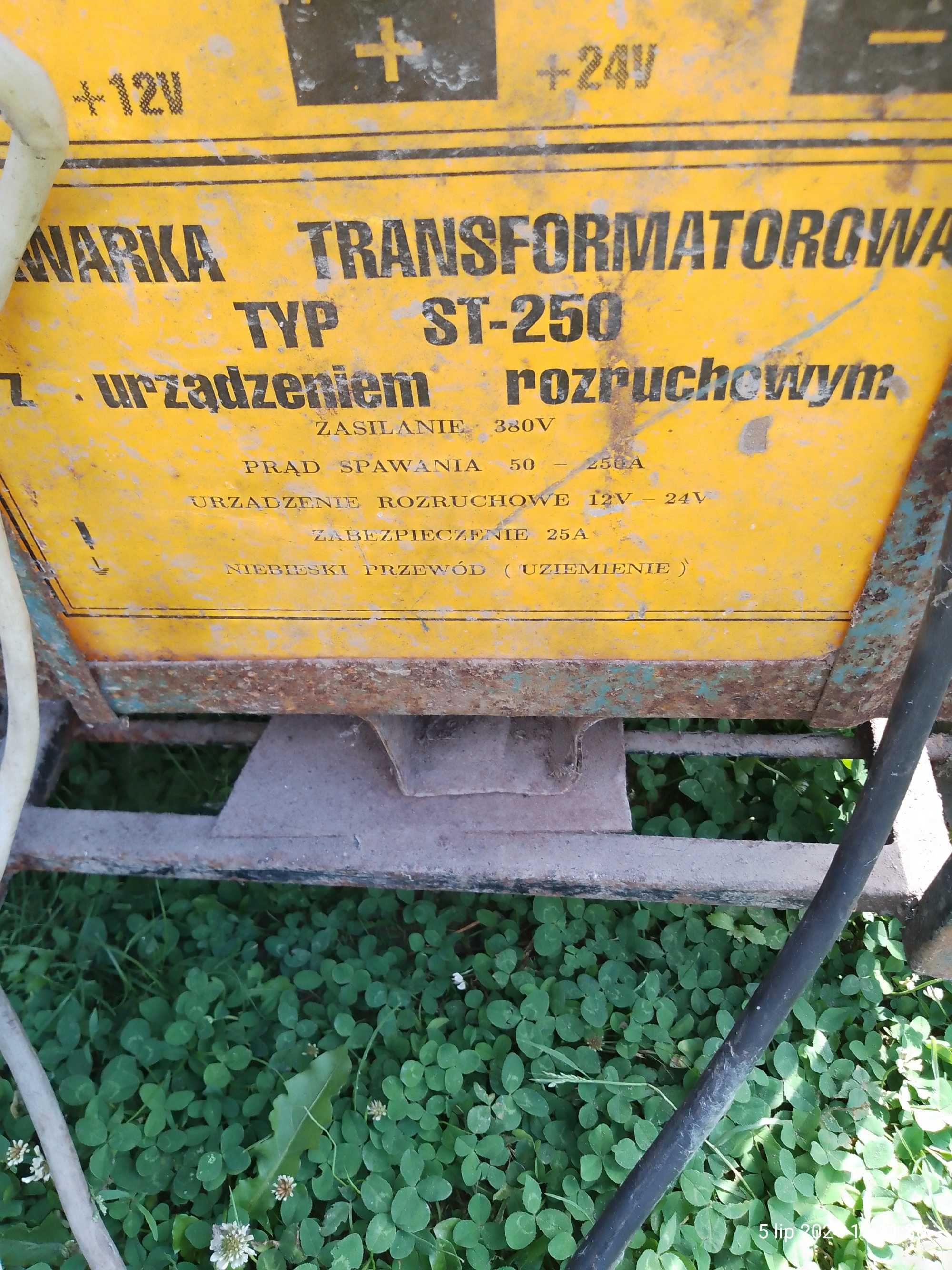 Spawarka transformatorowa, ST-250 z rozruchem.