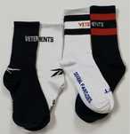 Шкарпетки Vetements x Reebok Білі/чорні (34-44)