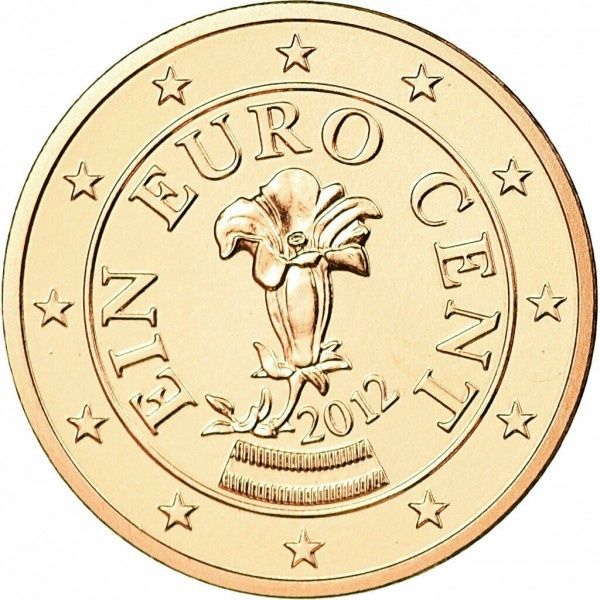 Один євро цент, Австрія