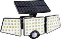 Solarna lampa, 1200 lm, czujnik ruchu z 360 stopni