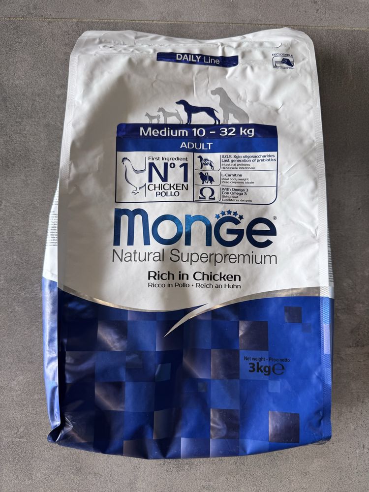 Monge 3kg karma dla psa kurczak