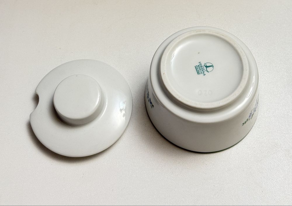 Stara cukiernica porcelanowa Lubiana PRL WP Wojsko Polskie
