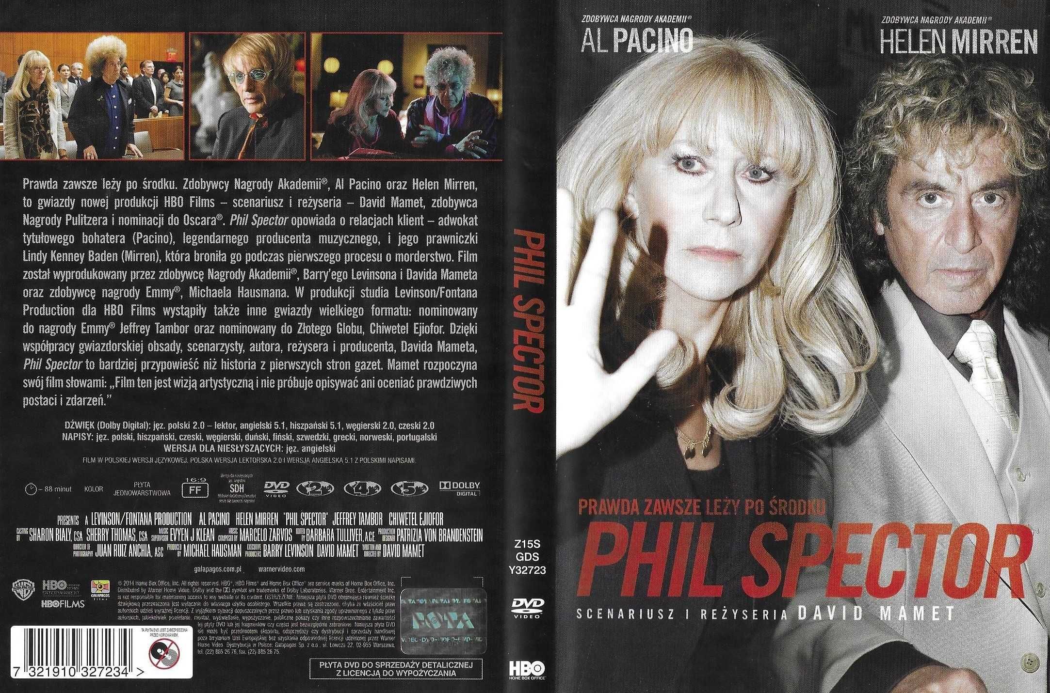 Phil Spector DVD Al Pacino