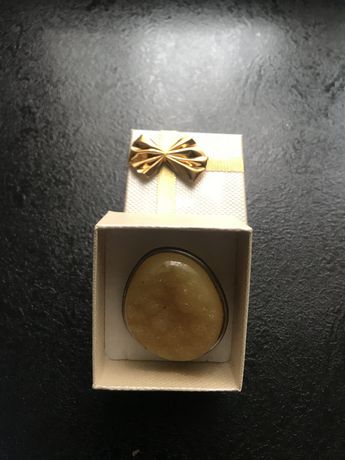 Кольцо с натуральным янтарем( винтаж)