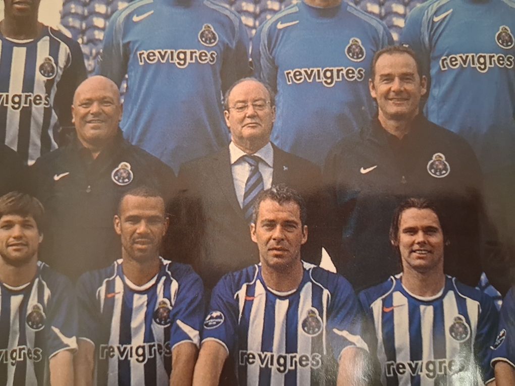 Poster do F C Porto com Pinto da Costa