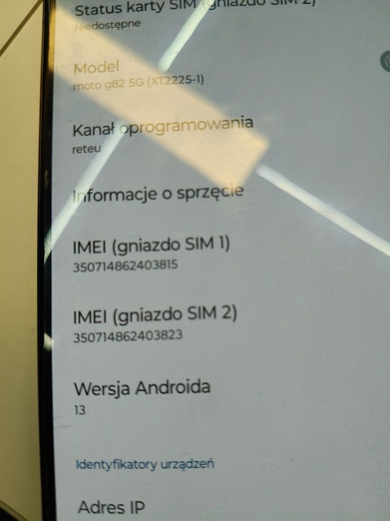 Smartfon Motorola Moto G82 5g